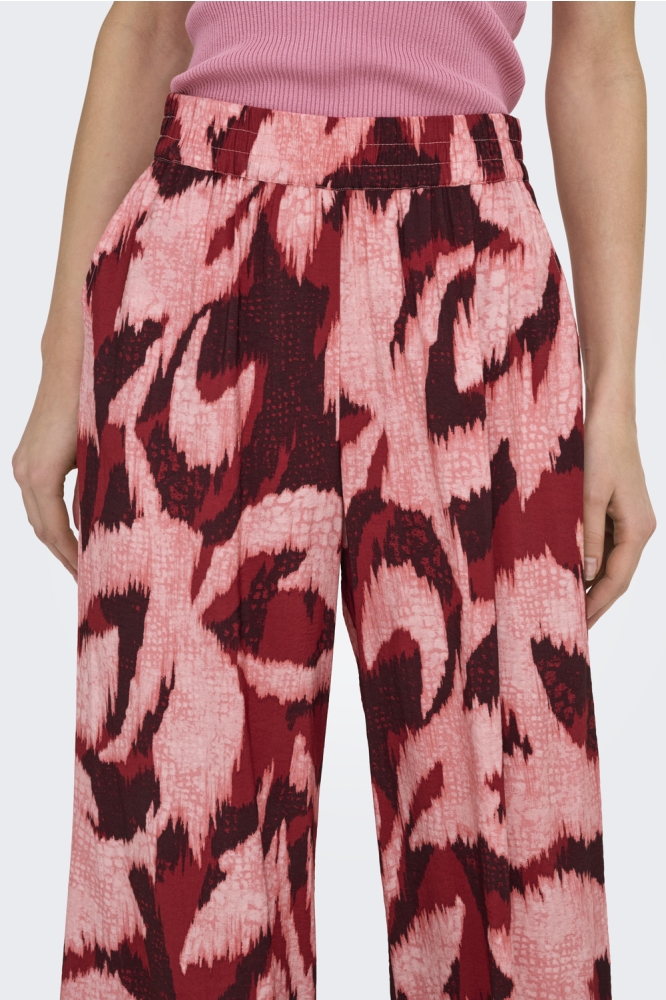 JDYMILES HW PALAZZO PANT WVN 15353810 KARANDA RED/DUSTY ROSE
